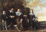 HALS, Frans Family Group in a Landscape oil painting artist